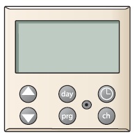 122-78200 - UP-Schaltuhr, Komplettierungsset, Anthrazit