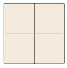 CWIZ-02/01 - Wippen ohne LED, 55x55mm, neutral, 2-fach, neutral, Reinweiß